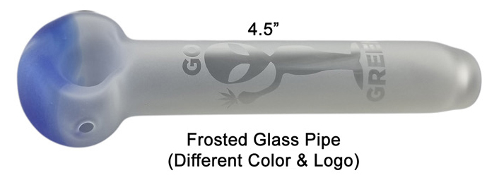 4.5 Inch Frosted Glass Pipe