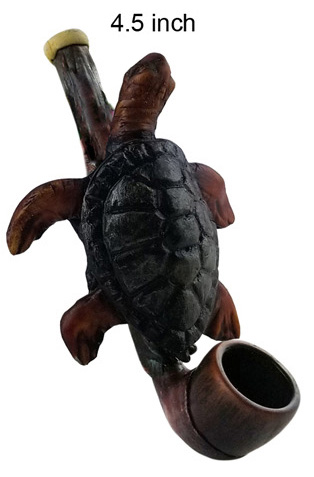 4.5 Inch Turtle Wooden Pipe