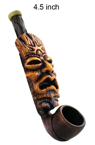 4.5 Inch Totem Wooden Pipe