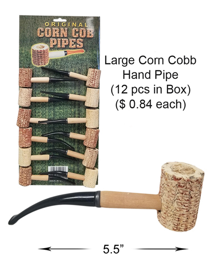 Large Corn Cobb Hand Pipe