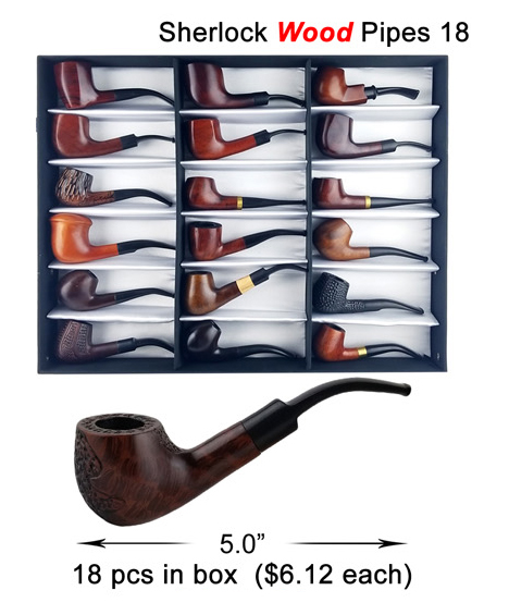 18 Inch Sherlock Wood Pipe