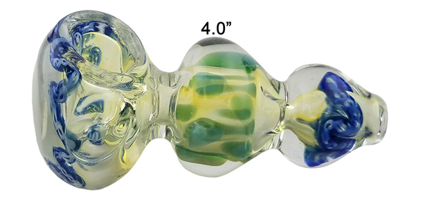 4.0 Inch Sea Corals Glass Hand Pipe