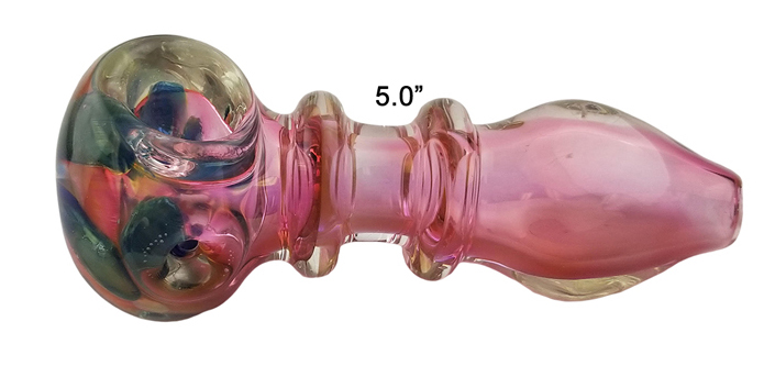 5.0 Inch Two Rings Glass Hand Pipe