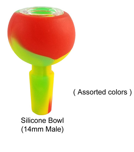 14mm Male Colorful Silicone Bowl