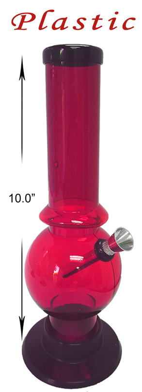 10 Inch Red Plastic Water Pipe