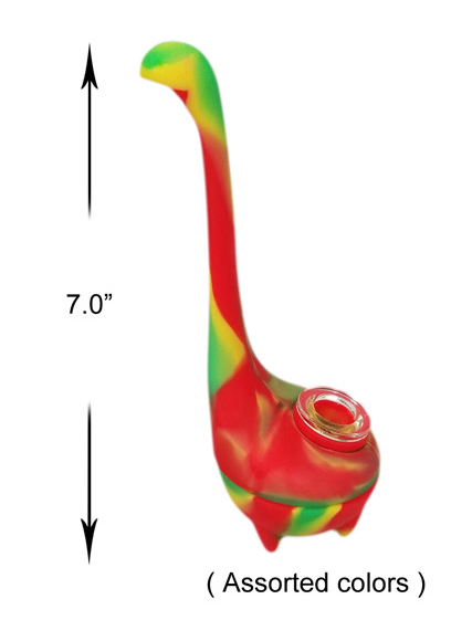 7.0 Inch Colorful Tall Silicone Hand Pipe