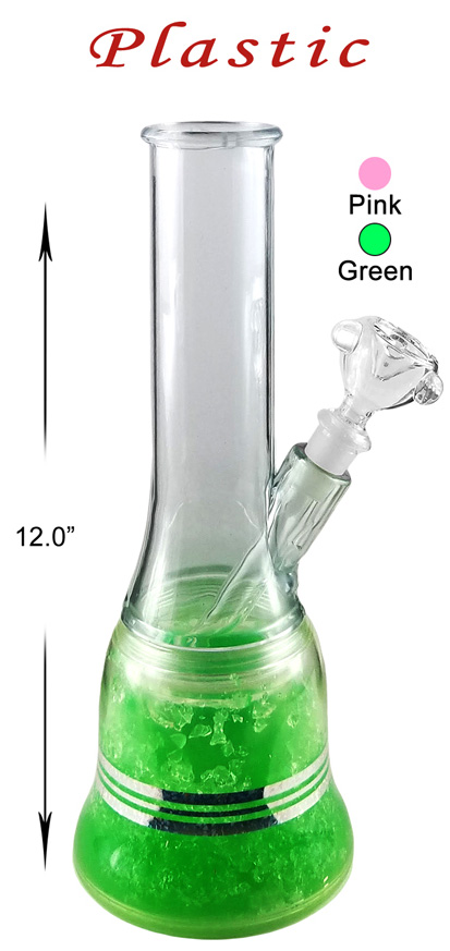 12 Inch Plastic Green Beaker Water Pipe