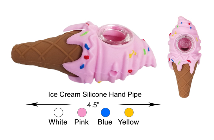 4.5 Inch Ice Cream Silicone Hand Pipe