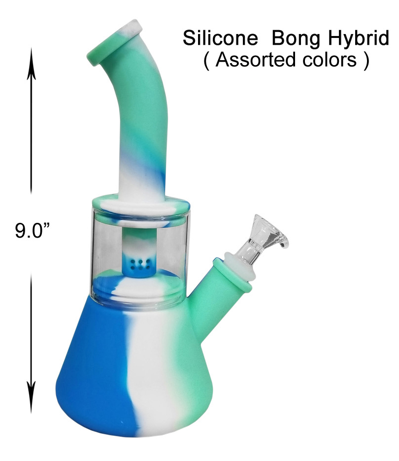 9 Inch Silicone Bong Hybrid