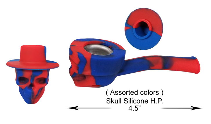 4.5 Inch Skull Silicone Hand Pipe