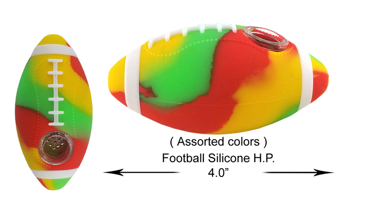 4 Inch Football Silicone Hand Pipe