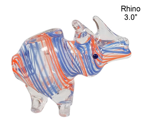 3.0 Inch Rhino Glass Hand Pipe