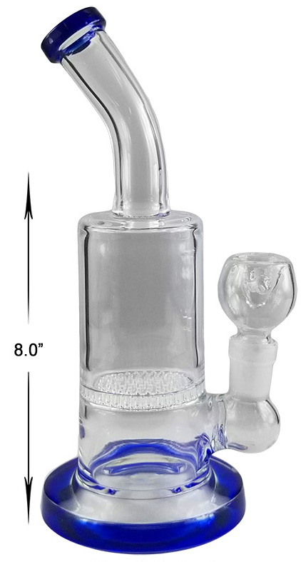 8 Inch Blue Percolator Water Pipe