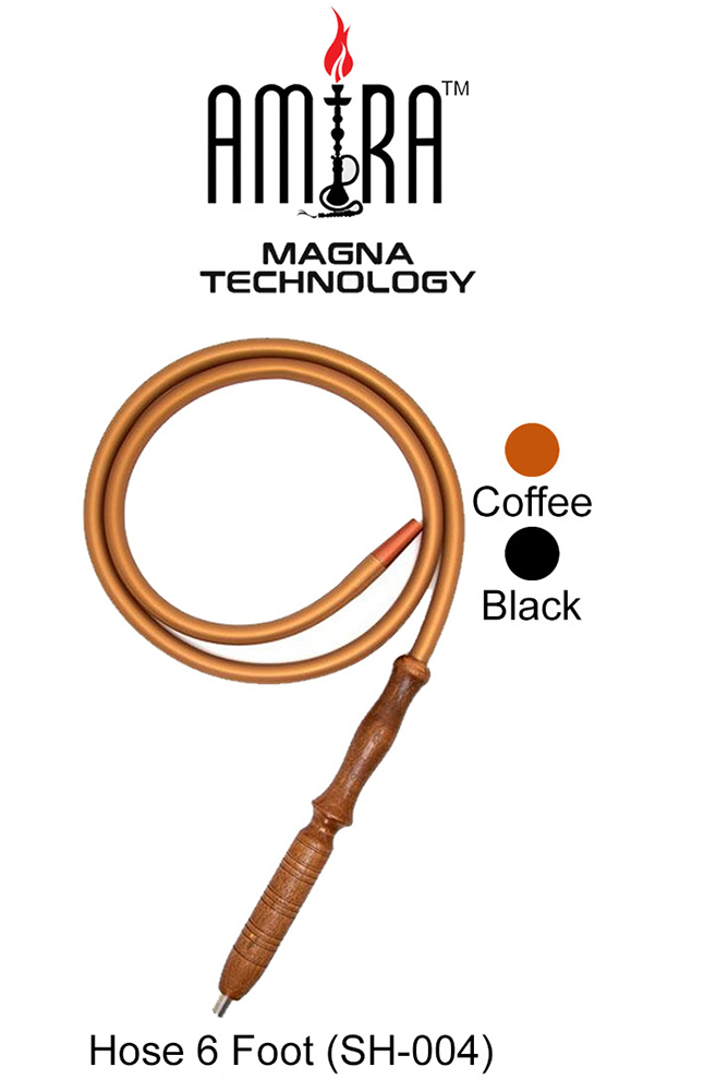 6 Feet Coffee Amira Magna Technology Hookah Hose