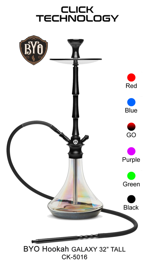 Byo Hookah Galaxy 32 Inch Tall Ck 5016