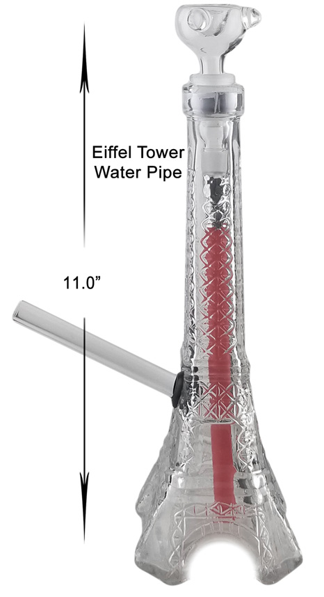 11 Inch Eiffel Tower Water Pipe