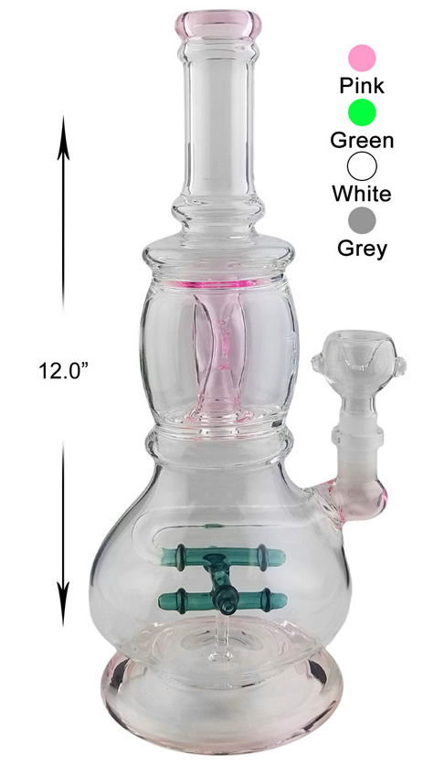 12 Inch Double Percolator Water Pipe