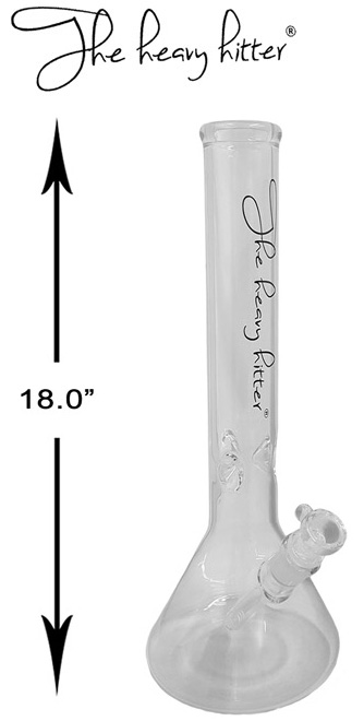 18 Inch Clear The Heavy Hitter Beaker Water Pipe