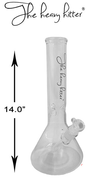 14 Inch Clear The Heavy Hitter Beaker Water Pipe