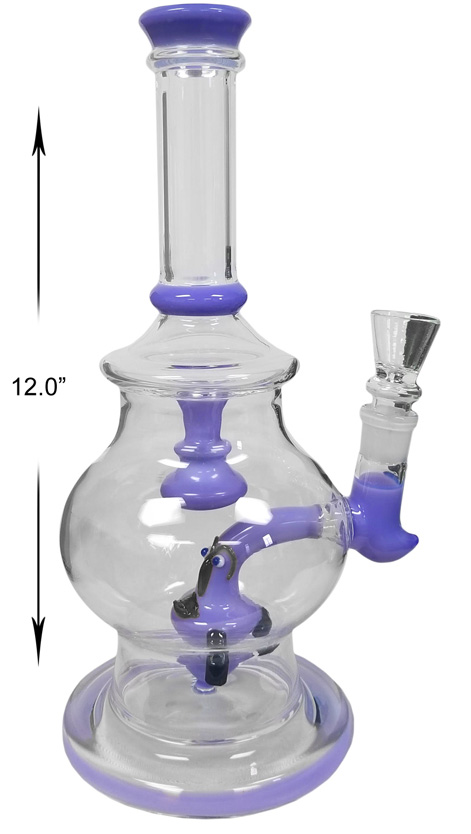 12 Inch Blue Percolator Water Pipe