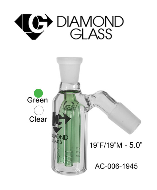 19 Inch F 19 Inch M 5 Inch Green Clear Ash Catcher