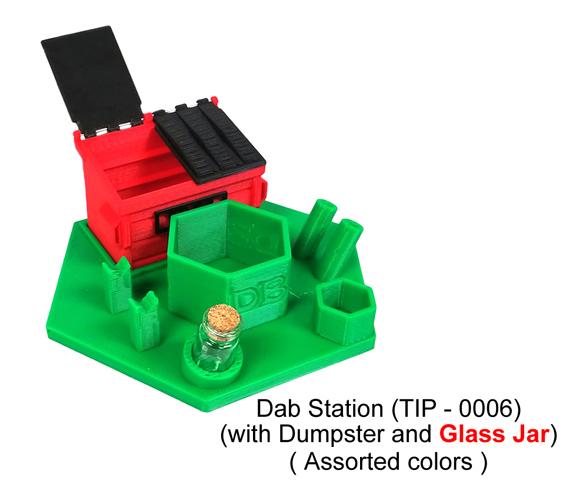 Dab Station Glass Jar