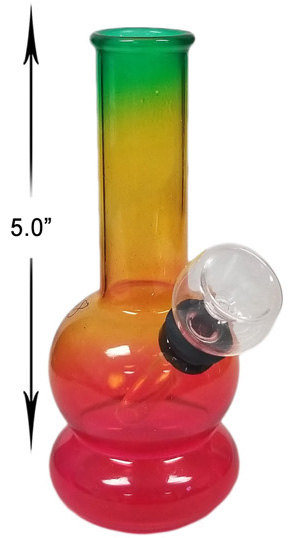 5 Inch Rasta Beaker Water Pipe