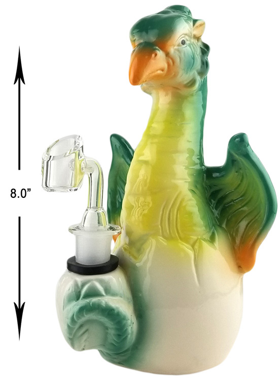 8 Inch Green Bird Dab Rig