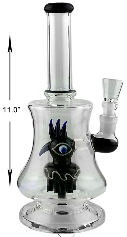 11 Inch Black Eye Perc Water Pipe