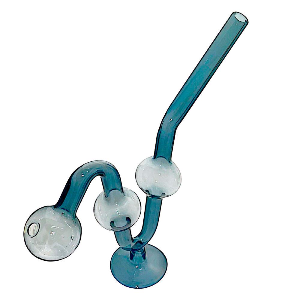 Water Dog Glass Oil Burner Pipe - Blue